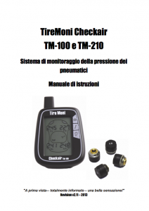 TireMoni Sistema di Controllo della Pressione degli Pneumatici TM-150-NST 