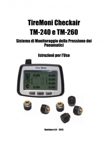 TireMoni Sistema di Controllo Pressione Pneumatici TM 210 Pacco Risparmio 